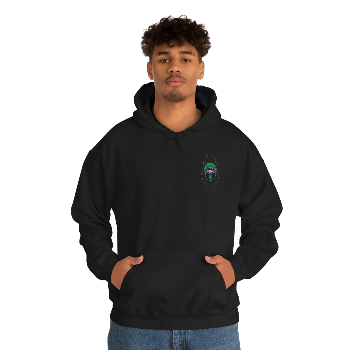Spider Money Design Hooded Sweatshirt - Image 4
